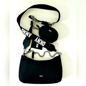 DKNY black crossbody bag